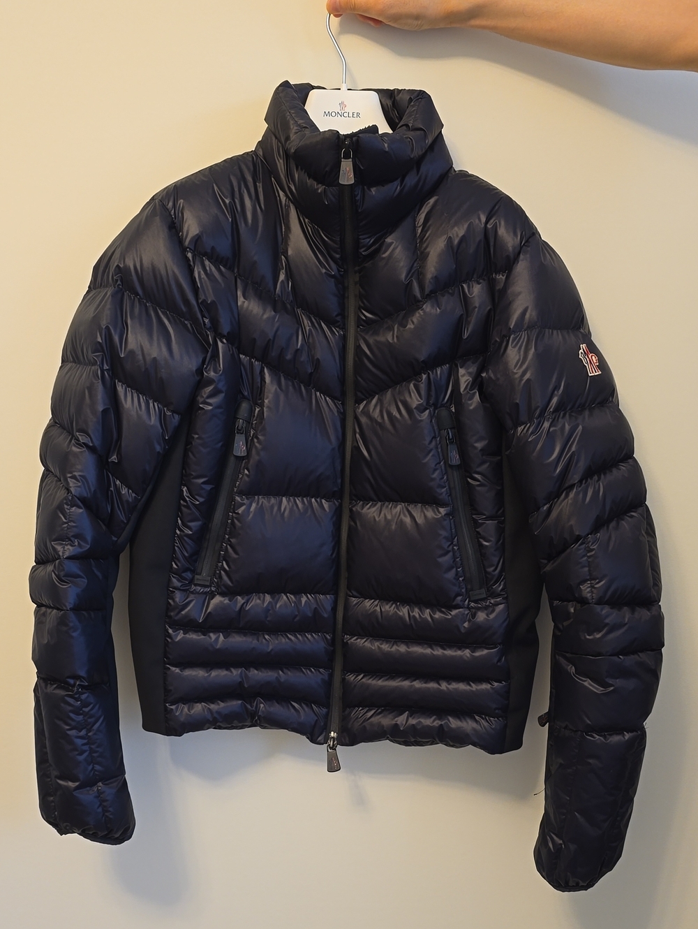 Moncler Navy Down Jacket mens size 1 like new